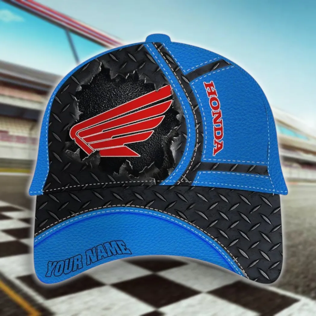 Touring Motorcycle Classic Cap, Trackside Style Baseball Cap For Auto Collectors CAR490 - Blue