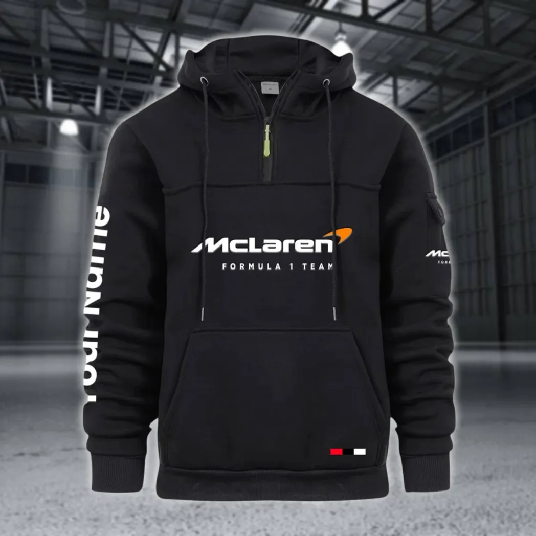Track Monster Large Pocket Hoodie, Everyday Road-Ready Pullover CAR514 - Black