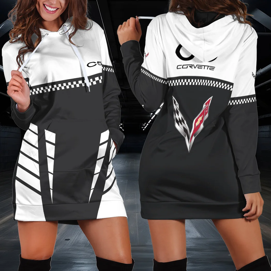 Track-Ready Ride Hoodie Dress, Comfort Made for Road Lovers HVN1385CO