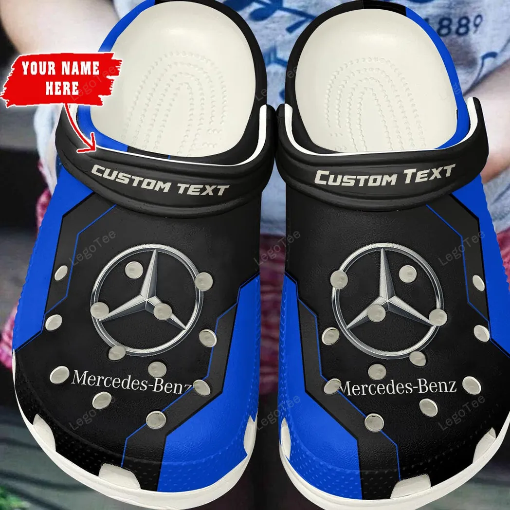 Trendy Performance Coupe Themed Clog, Full Print Lightweight Footwear for Fans of Automotive Style CAR140 - Blue - Image 3