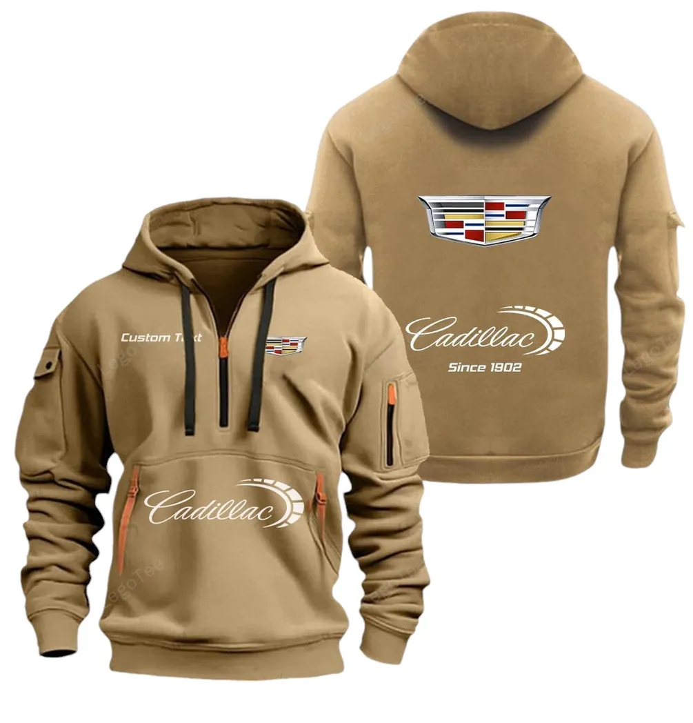 Urban Cruiser Hoodie Half Zipper, Sport Spirit Hoodie CAR052 -Khaki