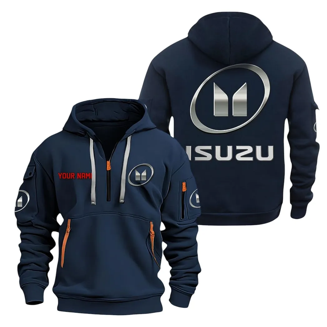 Utility Vehicle Hoodie Half Zipper, Performance Fan Hoodie CAR200 - Navy