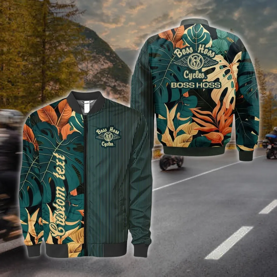 V8 Motorcycle Bomber Jacket, Cool Bomber Jacket Sports CAR434