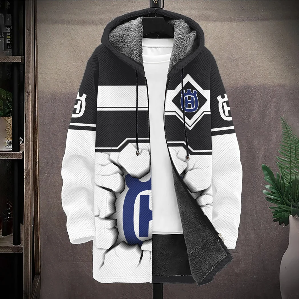 Adventure Motorcycle Fleece Windbreaker Jacket, Cold Weather Ride Gear HVN1400HU