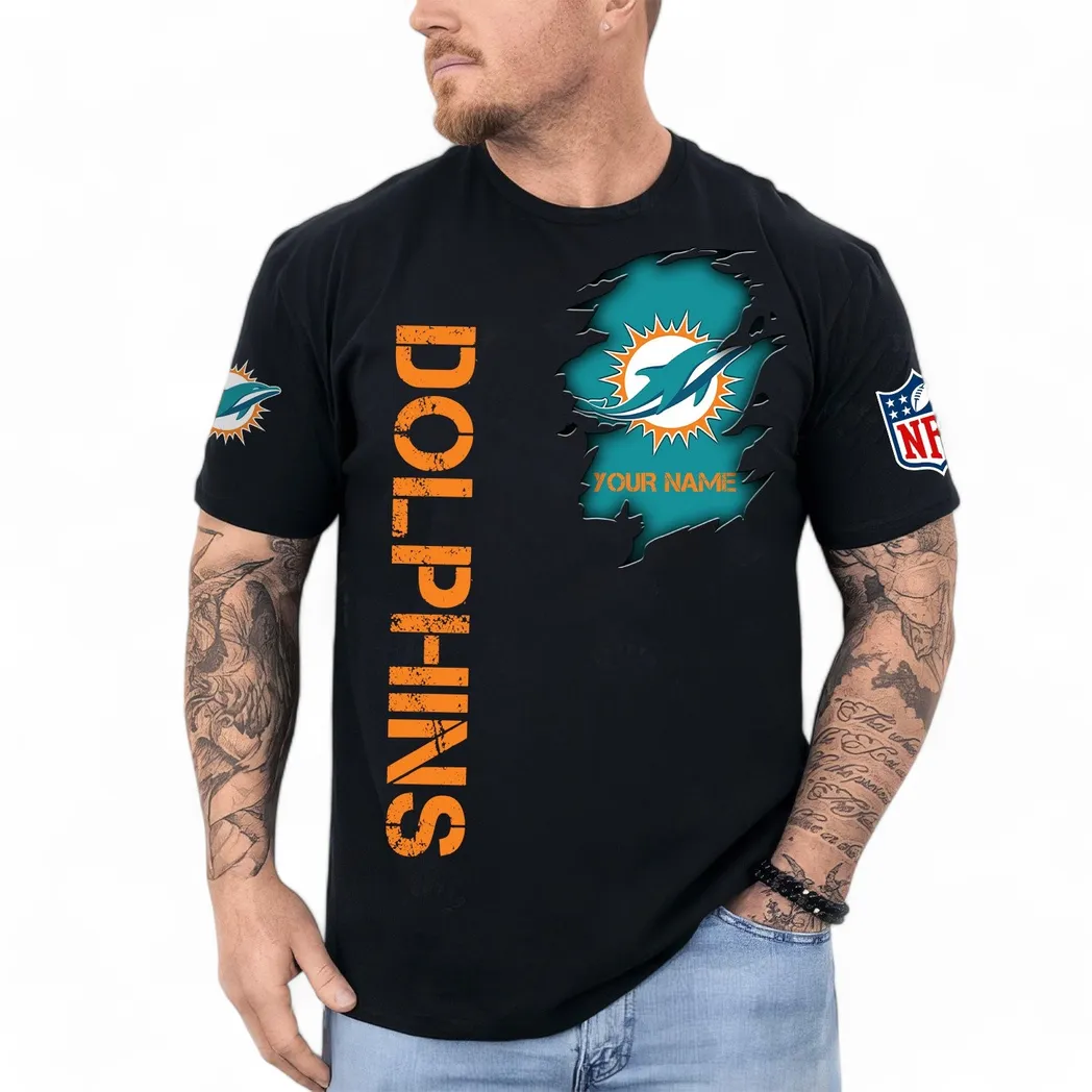 Aqua Pride T-Shirt, Game Ready Tee NFL011 - Image 2