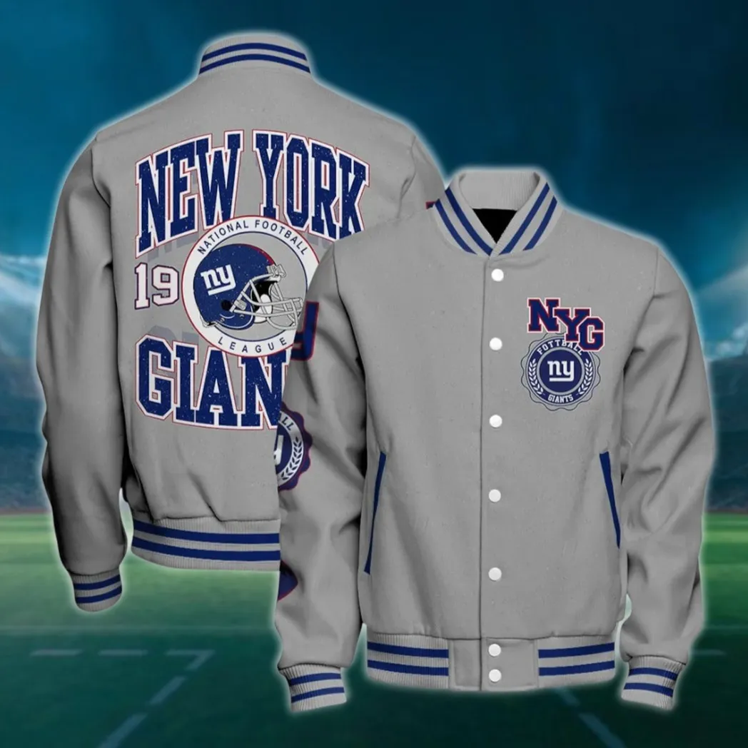 Big Apple Squad Baseball Jacket, Game-Day Varsity Outerwear NFL550
