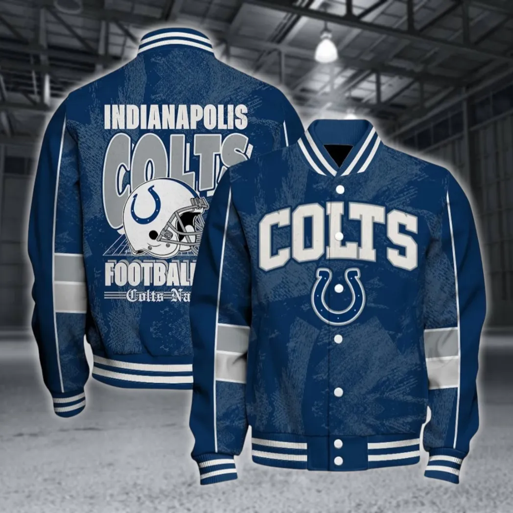Blue Hooves Baseball Jacket, Daily Sport Fan Jacket NFL550