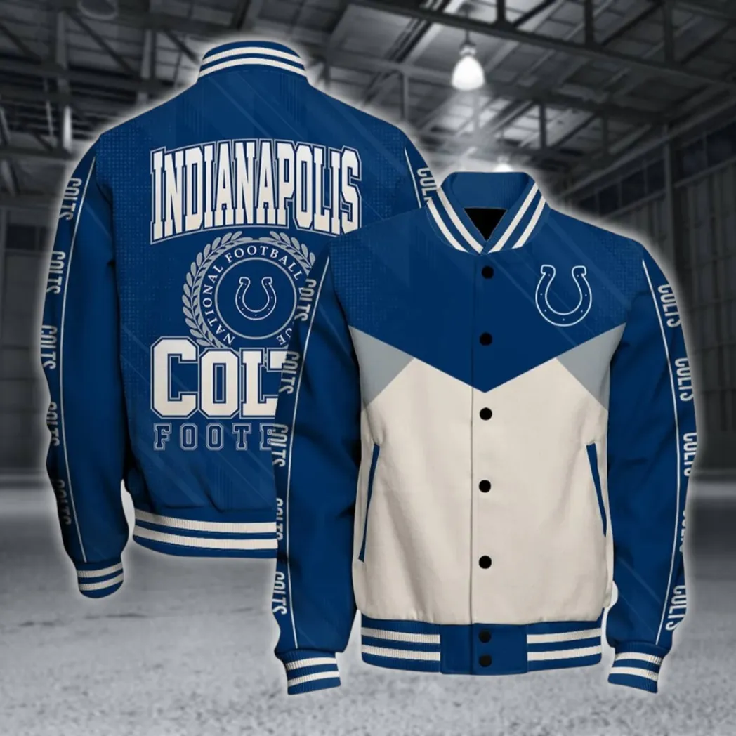 Blue Hooves Baseball Jacket, Ultimate Game-Day Jacket NFL550