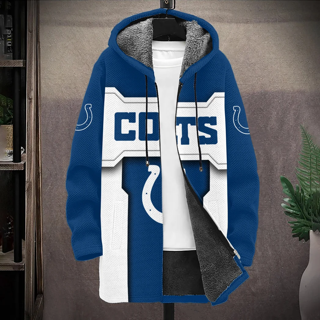 Blue Hooves Fleece Windbreaker Jacket, Everyday Sports Jacket HVN1421IC