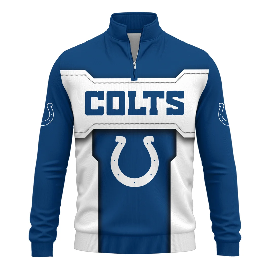 Blue Hooves Quarter-Zip Sweatshirt, Supporter Style Quarter-Zip Comfort HVN1421IC