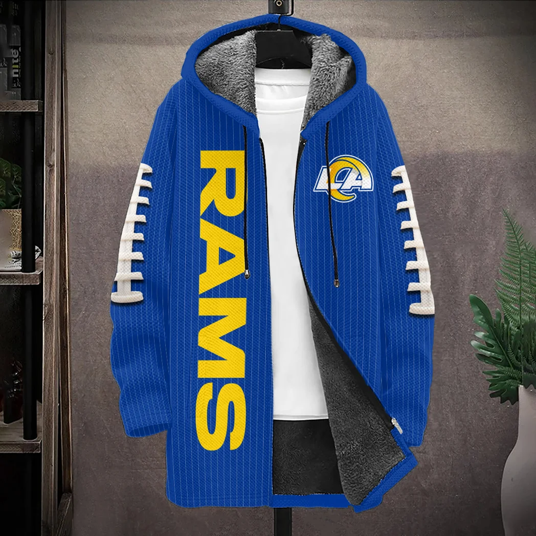 Blue Horns Fleece Windbreaker Jacket, Stylish Fleece Windbreaker HVN1424LA