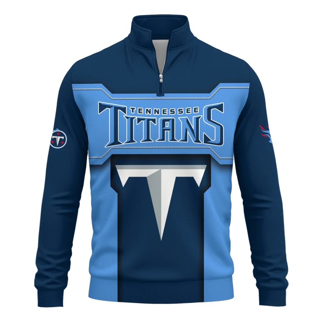 Blue Shields Quarter-Zip Sweatshirt, Warm-Up Quarter-Zip Comfort HVN1421TT