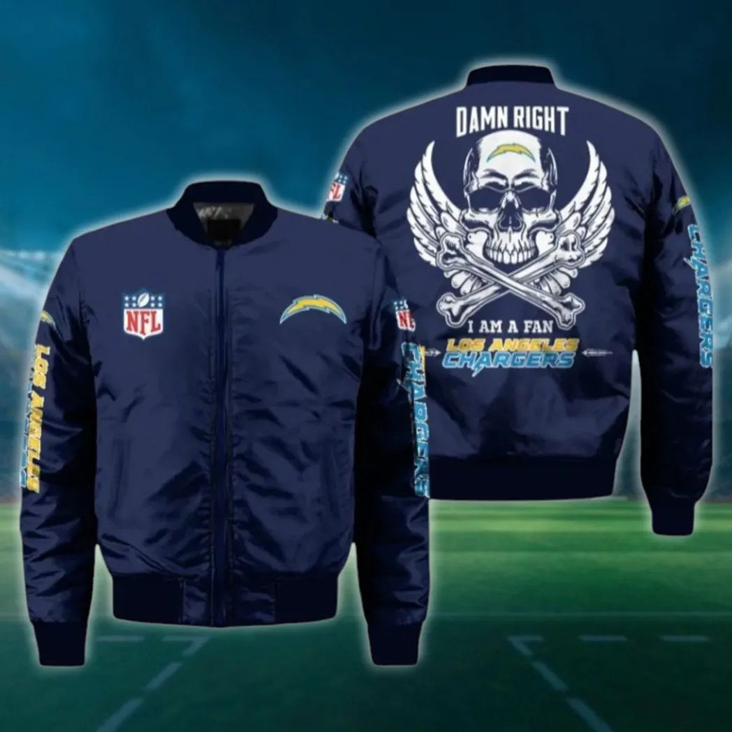 Blue Sparks Bomber Jacket, Streetwear Jacket for Game Day NFL136