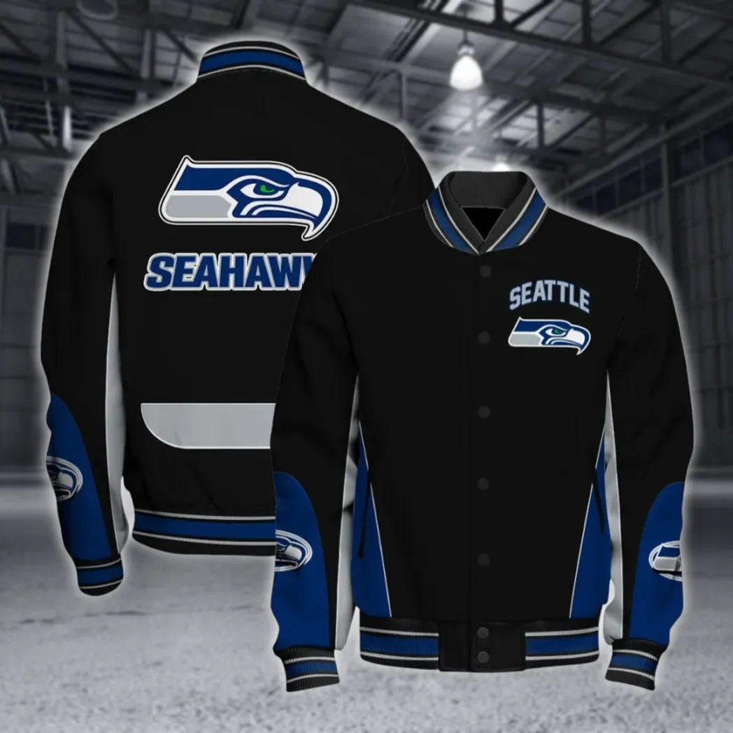 Blue Talons Baseball Jacket, Fan-First Varsity Jacket NFL550