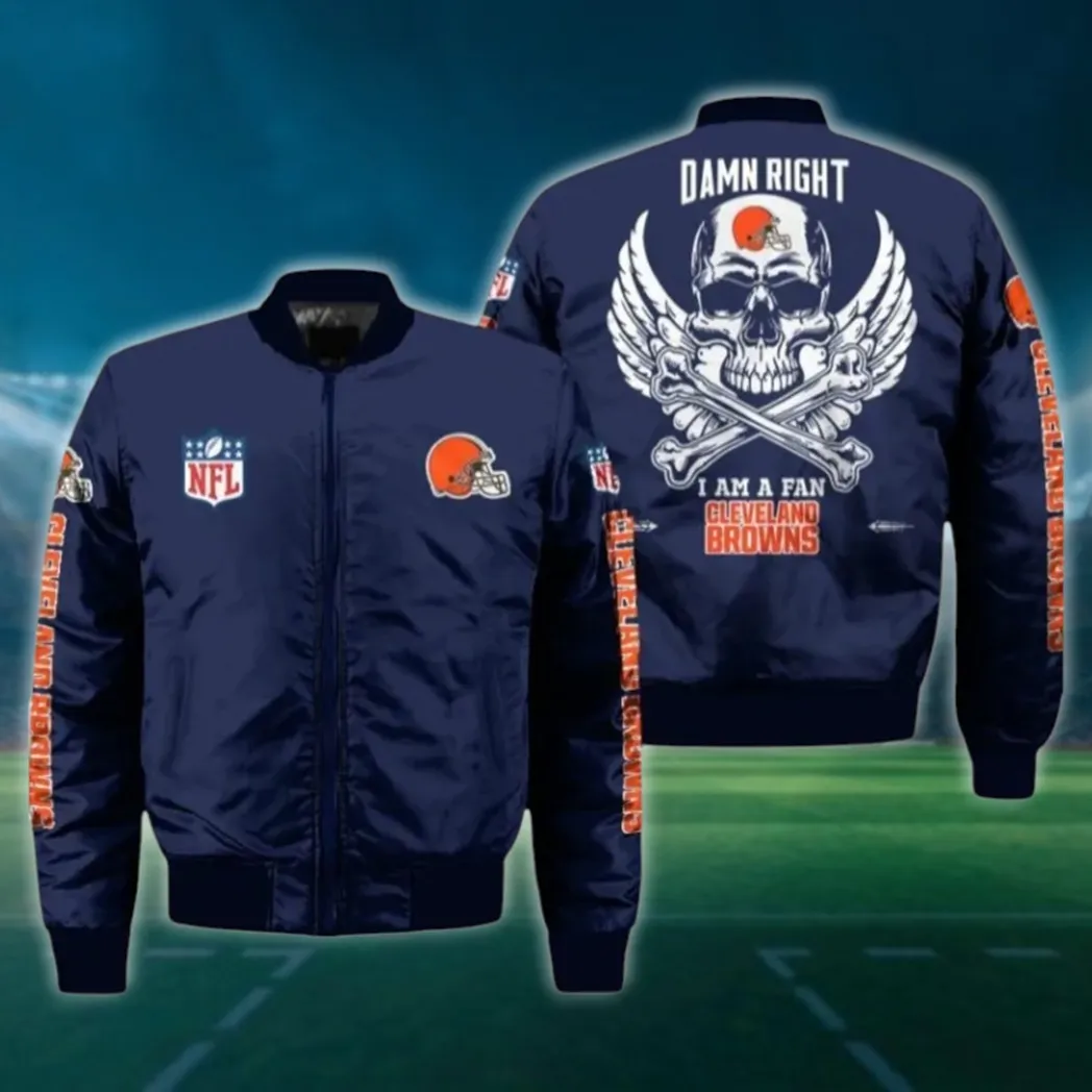 Brown Paws Bomber Jacket, Team Spirit Jacket Custom NFL136