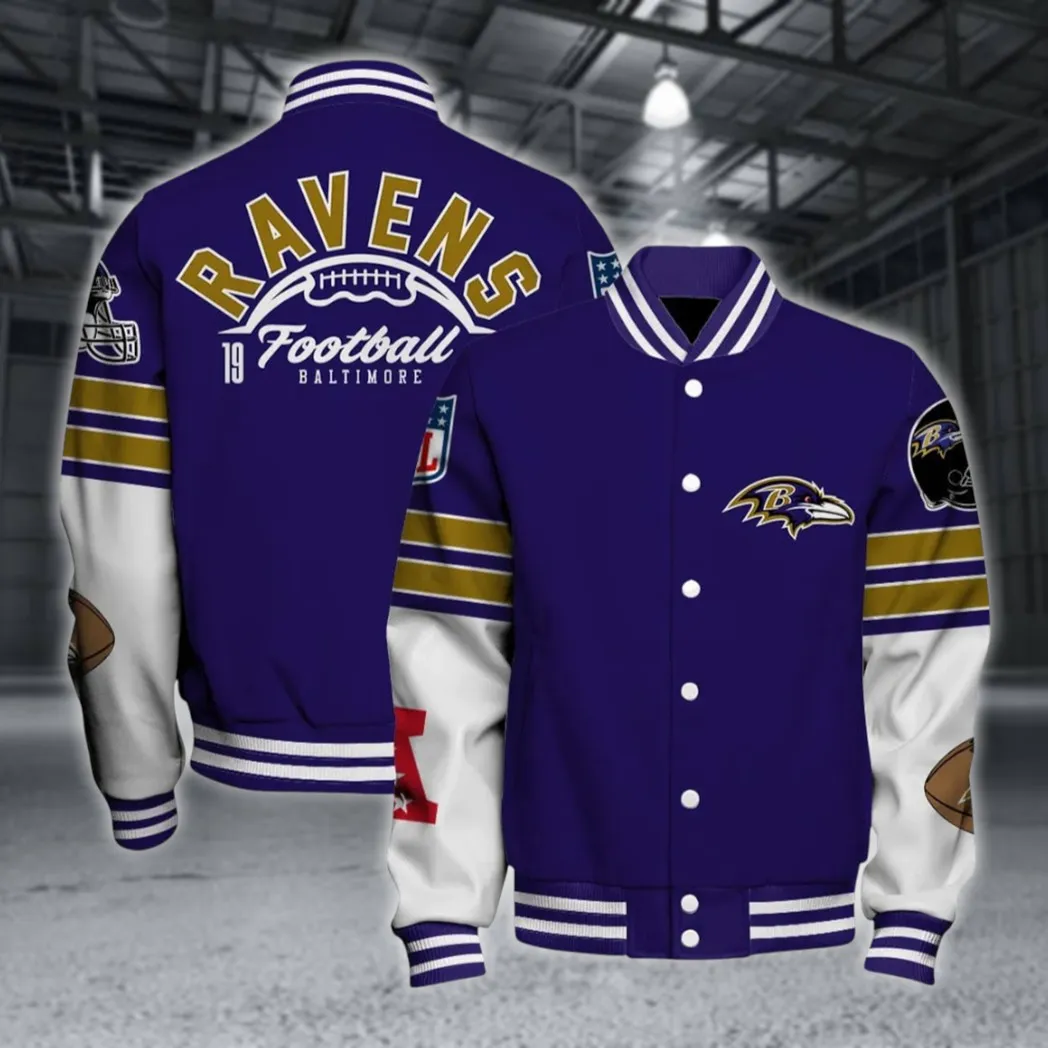 Charm City Squad Baseball Jacket, Streetwear Varsity Sport Jacket NFL550