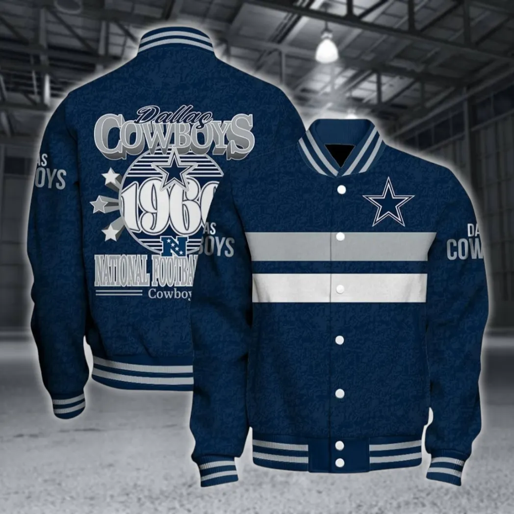 Cowboy Army Baseball Jacket, Cold Match-Day Jacket NFL550