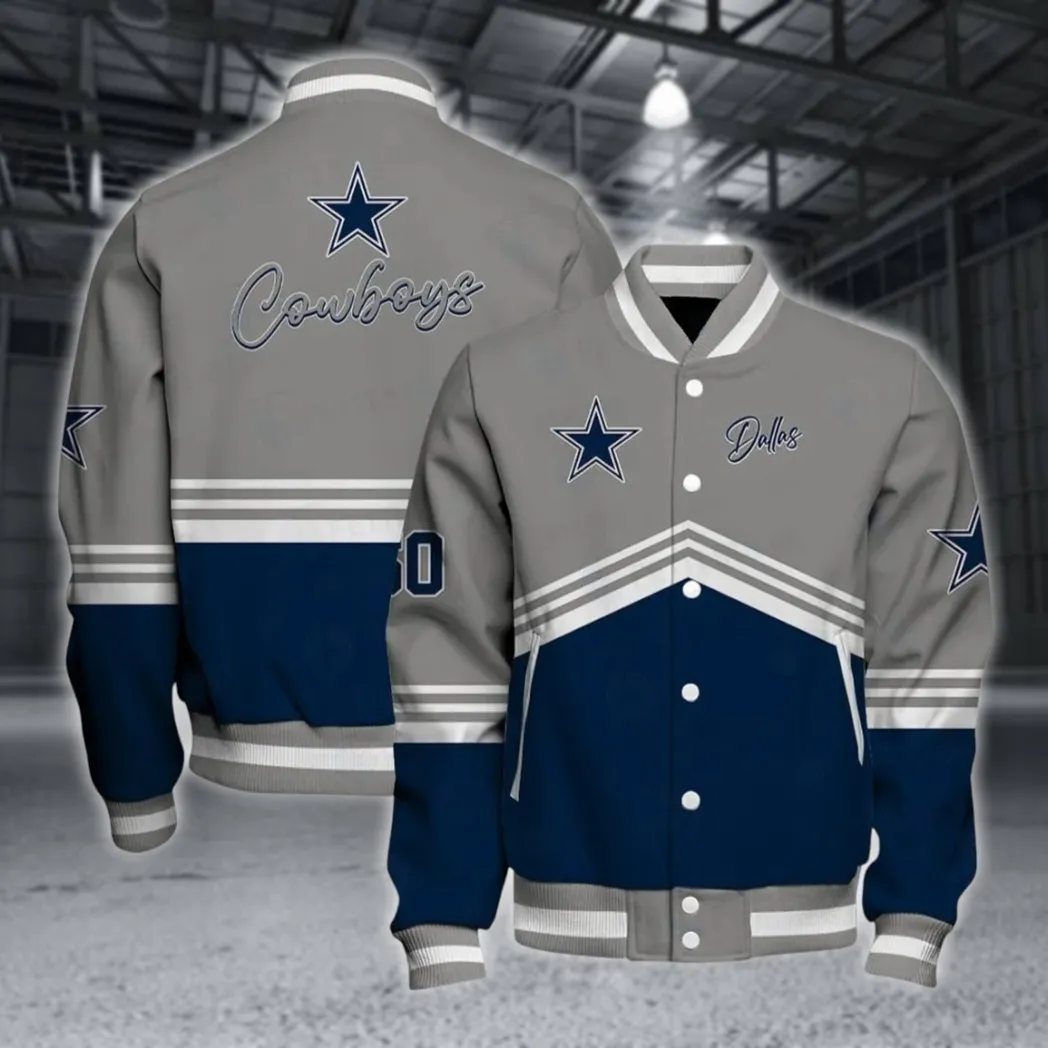 Cowboy Army Baseball Jacket, Stylish Baseball Fan Gear NFL550