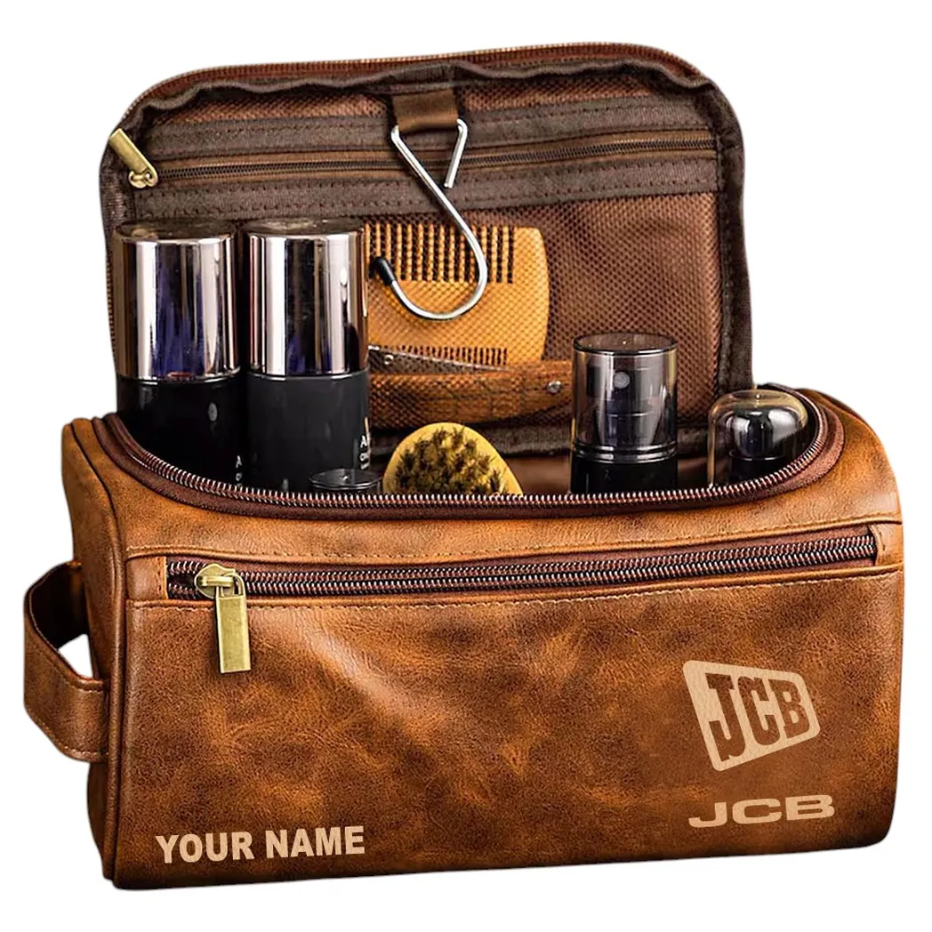 Equipment Leather Toiletry Bag, Street-Ready Leather Pouch CAR442 - Yellow Brown