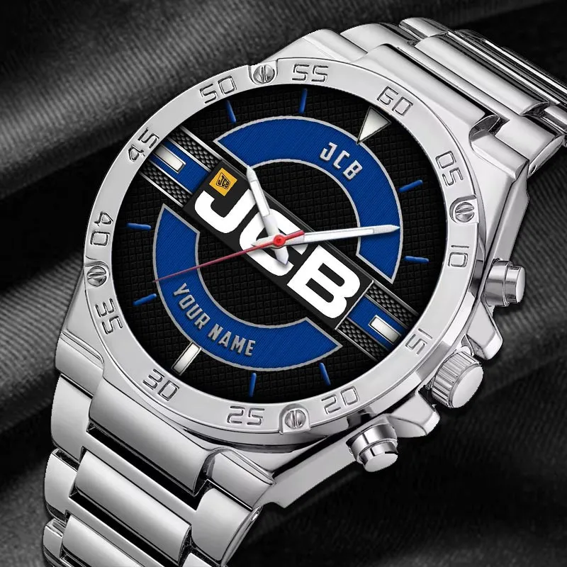 Excavation Machine Hand Watch, Driver's Watch with Racing Edge CAR505 - Blue