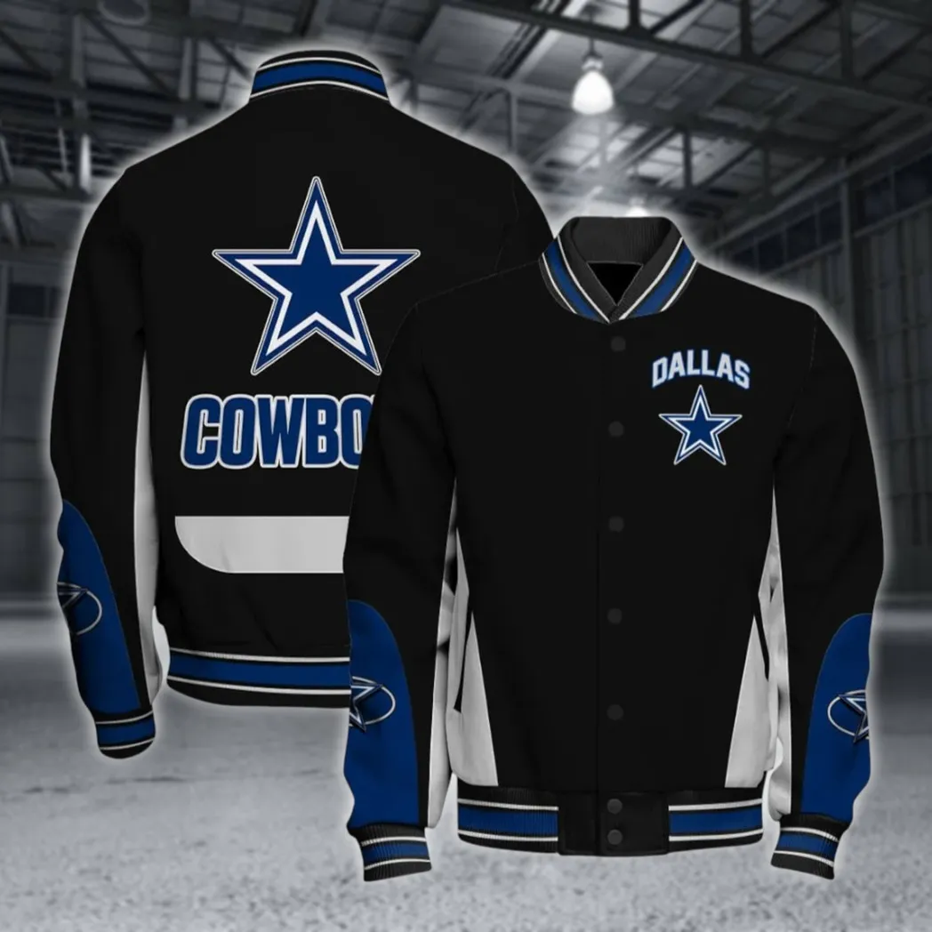 Fan Lone Squad Baseball Jacket, Varsity Style Supporter Jacket NFL550