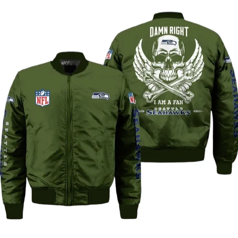 Feathered Army Bomber Jacket, Supporter Jacket for Loyal Fans NFL136 - Image 2