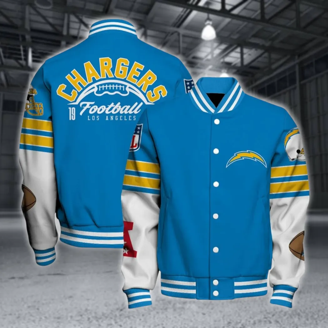 Football Bolt Crew Baseball Jacket, Cold Match-Day Jacket NFL550