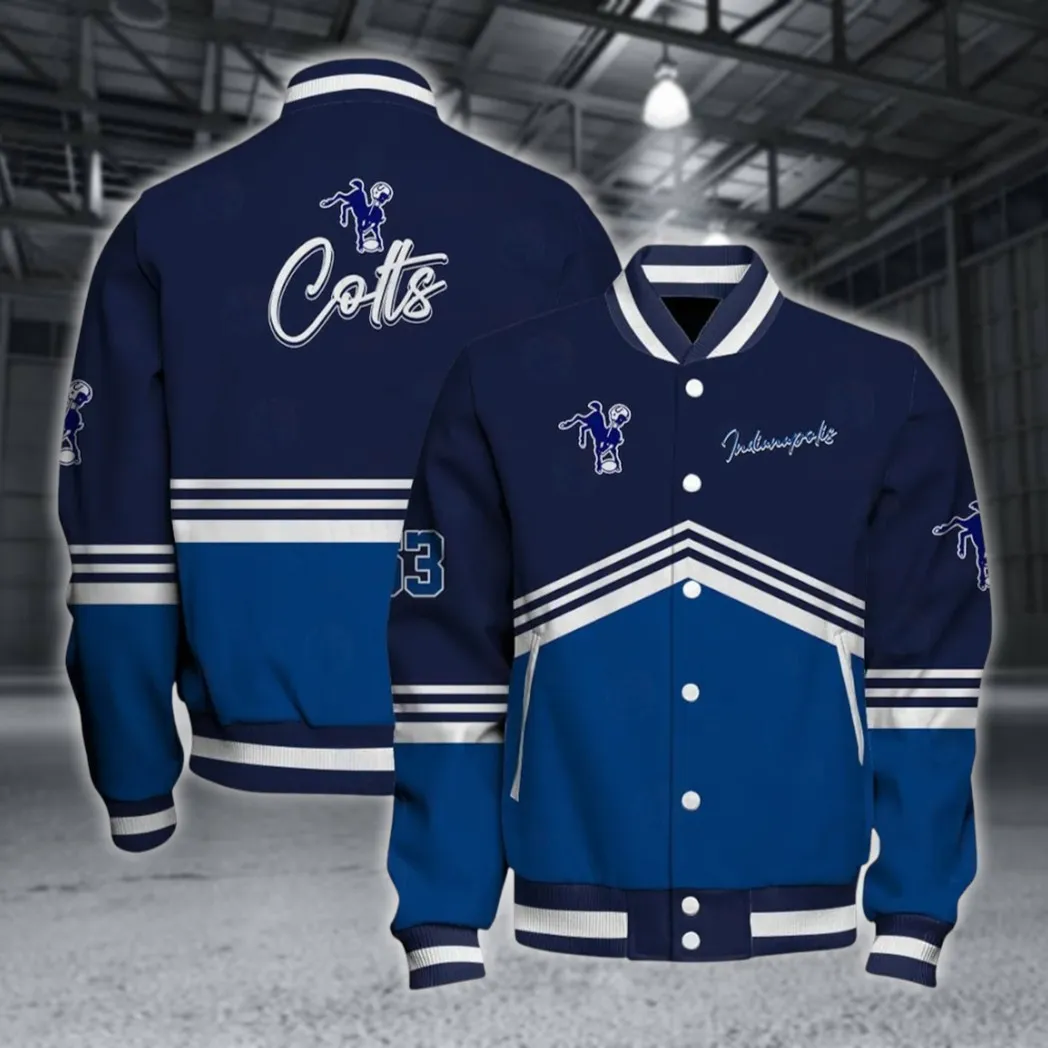 Football Colt Crew Baseball Jacket, Daily Sport Fan Jacket NFL550
