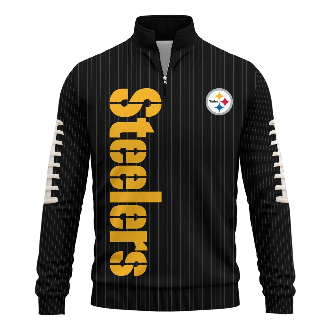 Football Steel Crew Quarter-Zip Sweatshirt, Sport Lifestyle Quarter-Zip Wear HVN1424PS