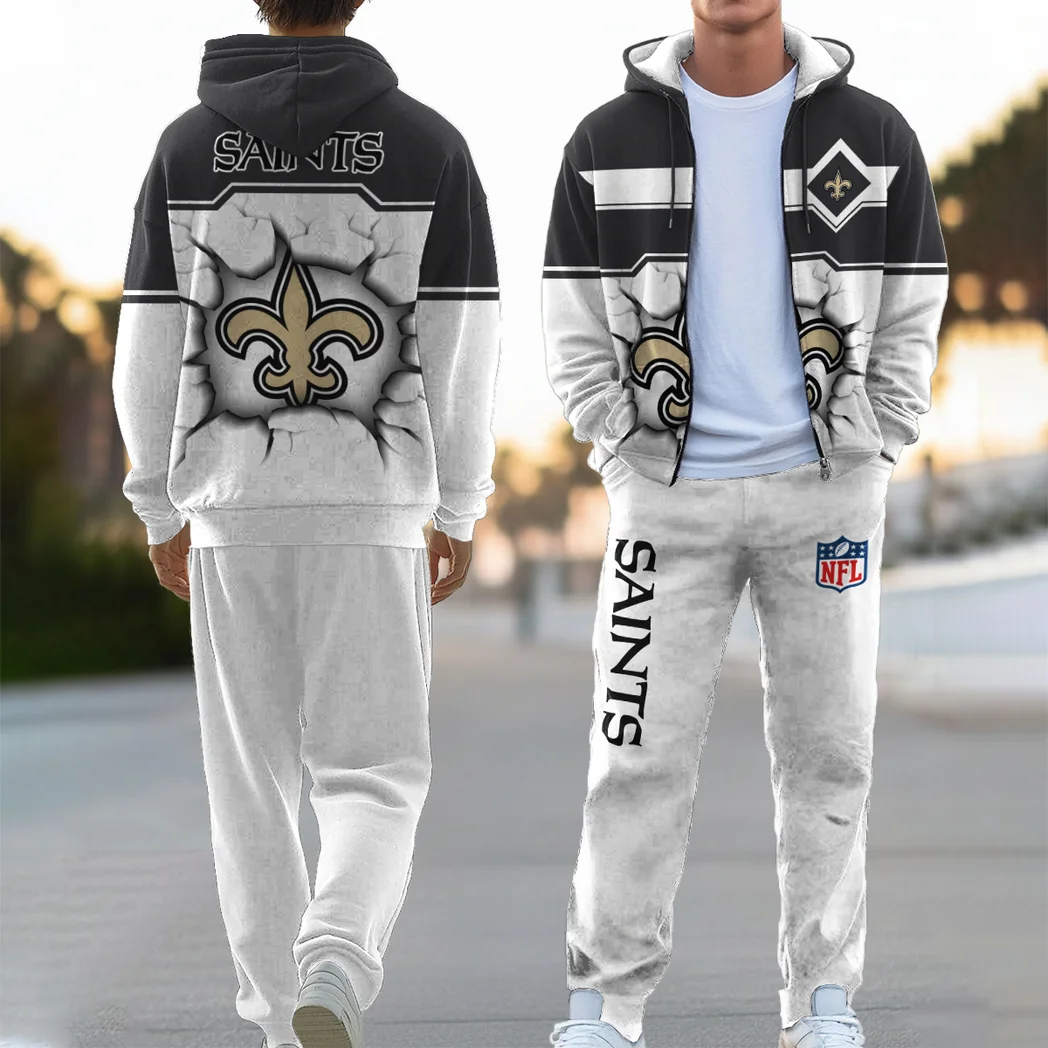 Holy Army Zipper Hoodie Sweatpants Set, Sport Spirit Jogger Outfit HVN1423NS