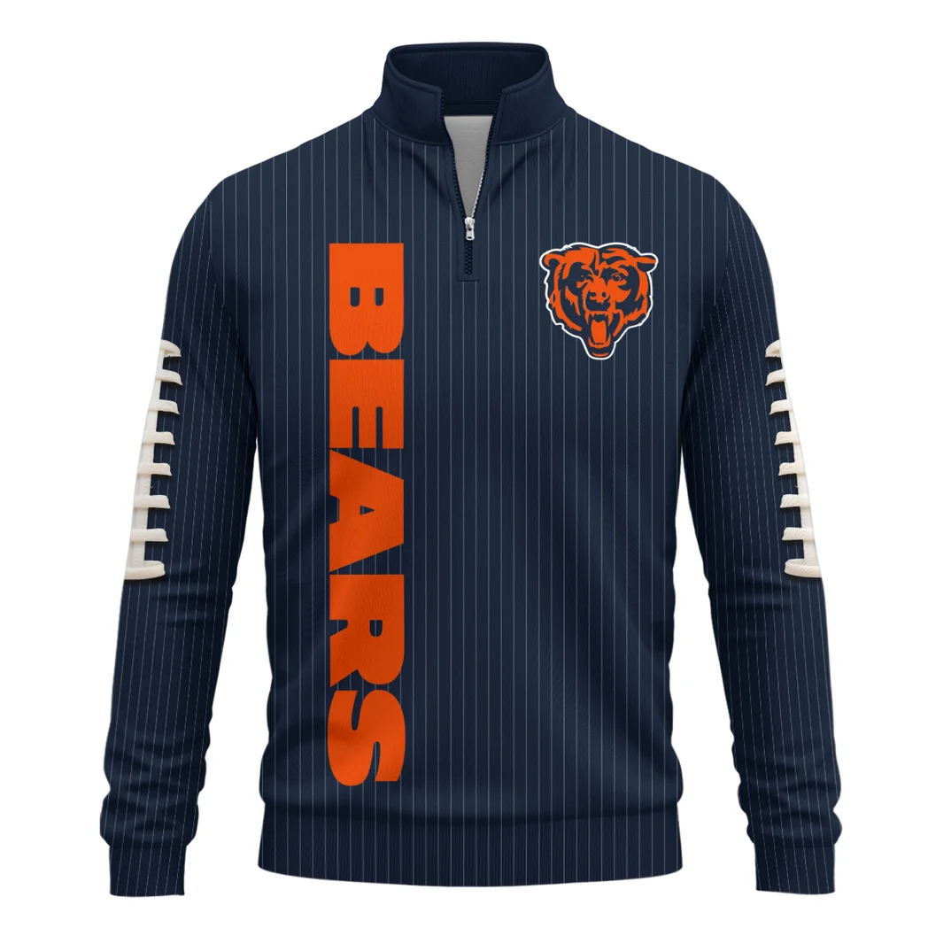 Match Day Cubs Quarter-Zip Sweatshirt, Athletic Spirit Quarter-Zip Wear HVN1424CB