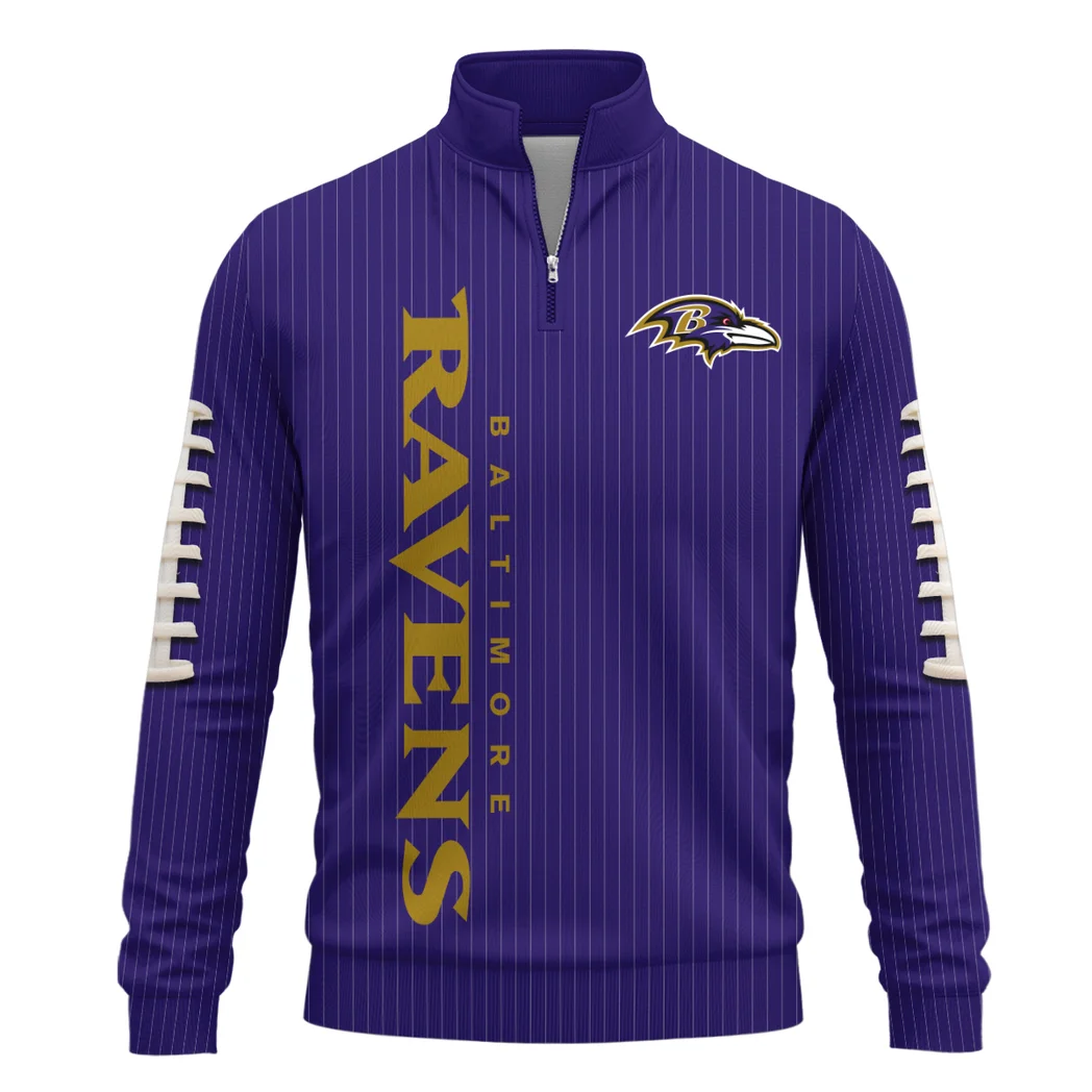 Match Day Flock Quarter-Zip Sweatshirt, Team Spirit Quarter-Zip Sweatshirt HVN1424BR