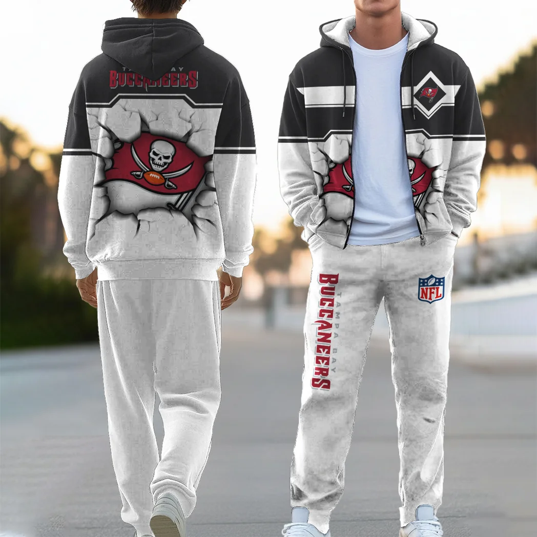Match Day Raiders Zipper Hoodie Sweatpants Set, True Supporter Hoodie Outfit HVN1423TB