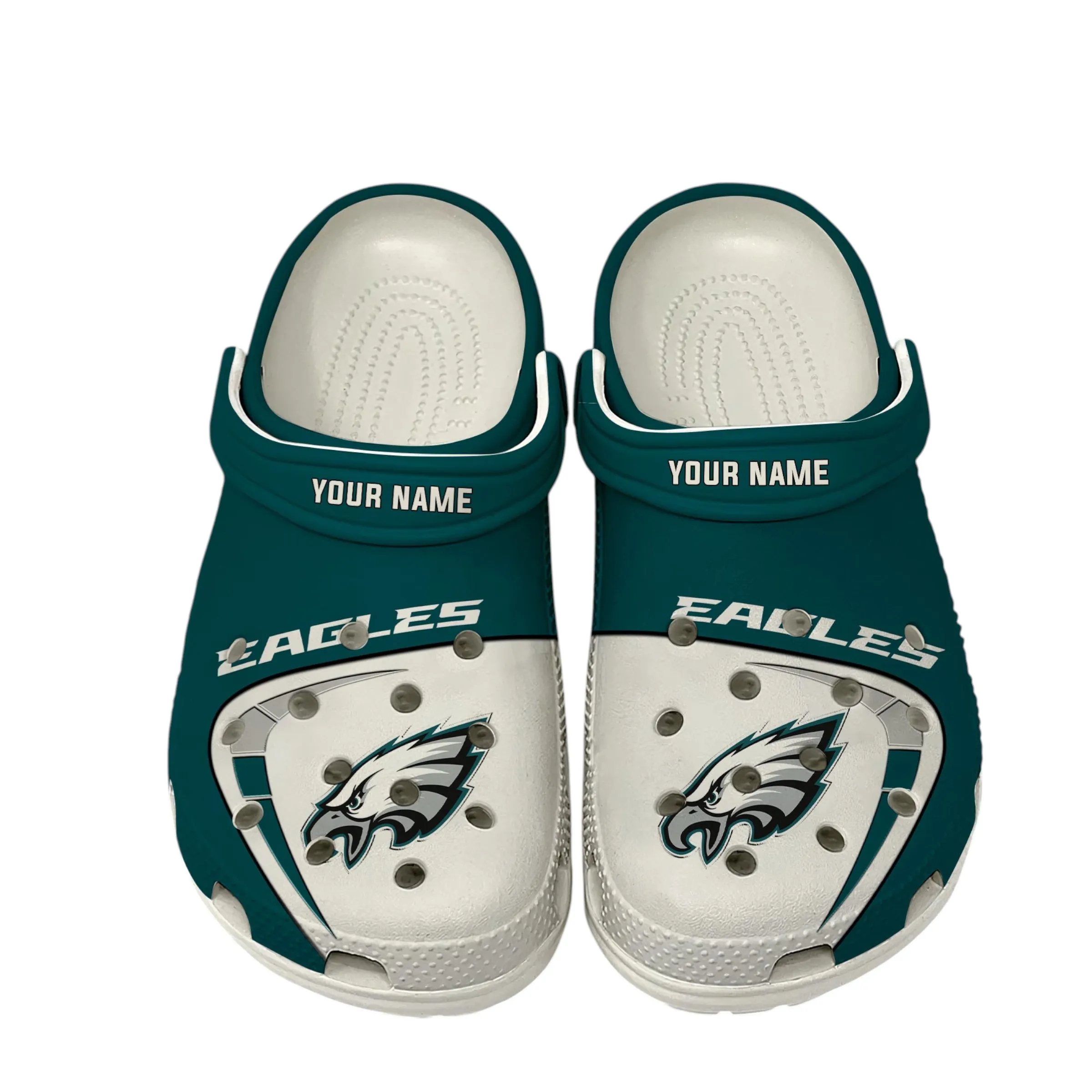 Match Day Squad Clogs, Fan Pride Clogs NFL127 - White - Image 2