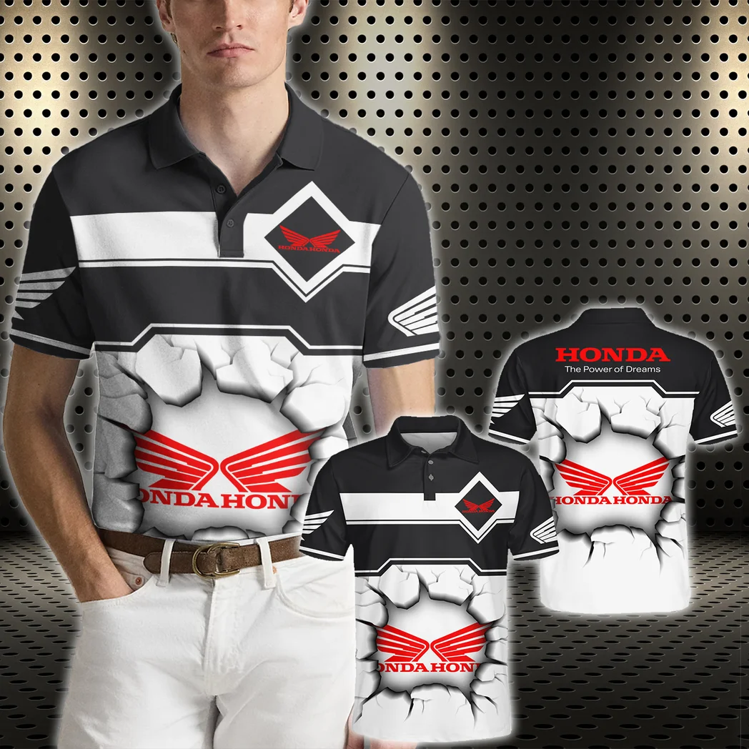 Off-Road Bike Polo Shirt Logo Print, Daily Wear Button Shirt HVN1400HM