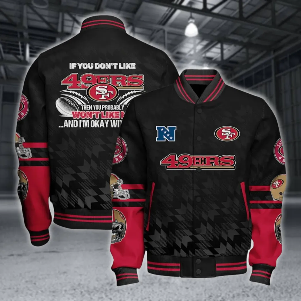 Red Gold Army Baseball Jacket, Fan-First Varsity Jacket NFL550