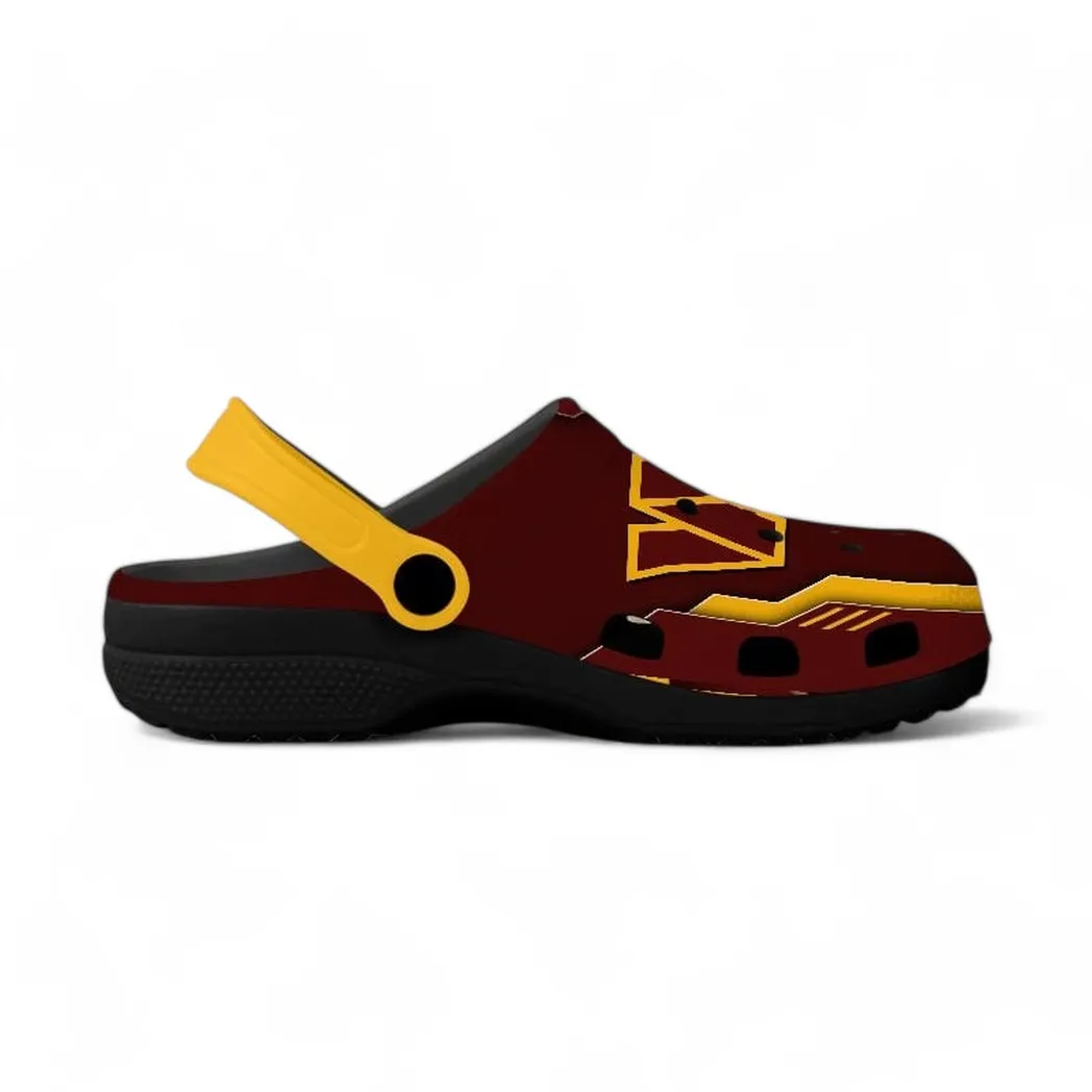 Red Pride Clogs, Streetwear Fan Clogs NFL201 - Black - Image 3