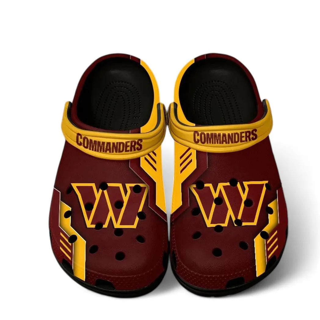 Red Pride Clogs, Streetwear Fan Clogs NFL201 - Black - Image 2