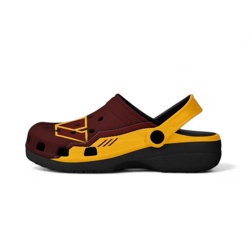 Red Pride Clogs, Streetwear Fan Clogs NFL201 - Black - Image 4