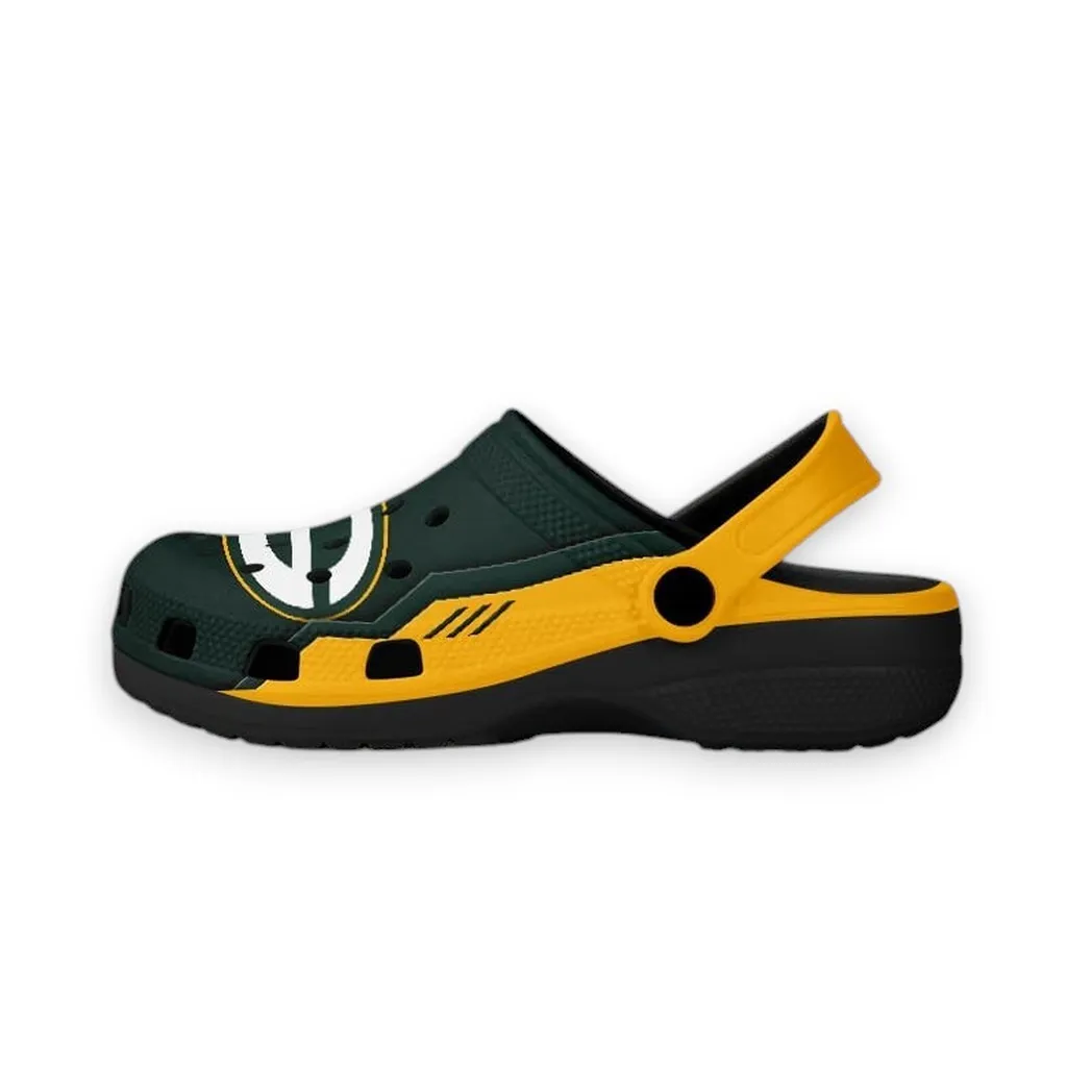 Titletown Fans Clogs, Loyal Supporter Clogs NFL201 - Black - Image 4