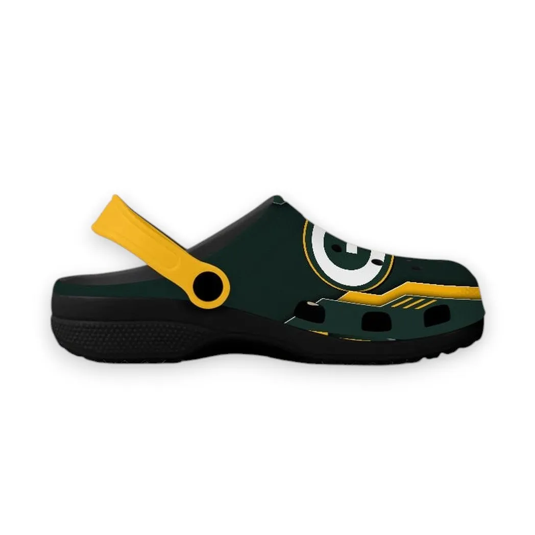 Titletown Fans Clogs, Loyal Supporter Clogs NFL201 - Black - Image 3