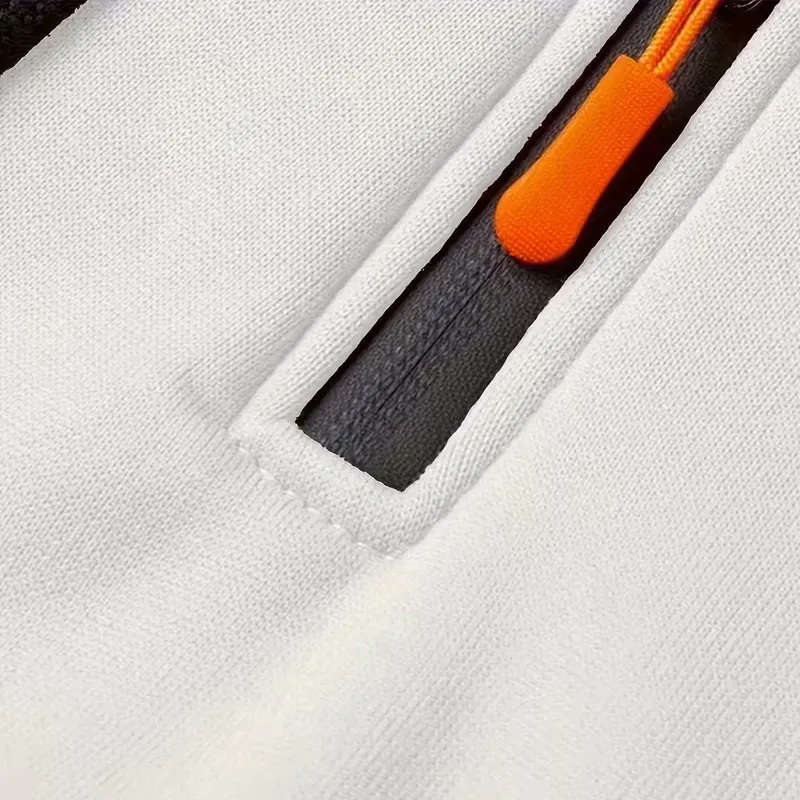 Urban Flight Hoodie Half Zipper, Classic Half Zip Warmth NCAA20 - White - Image 2