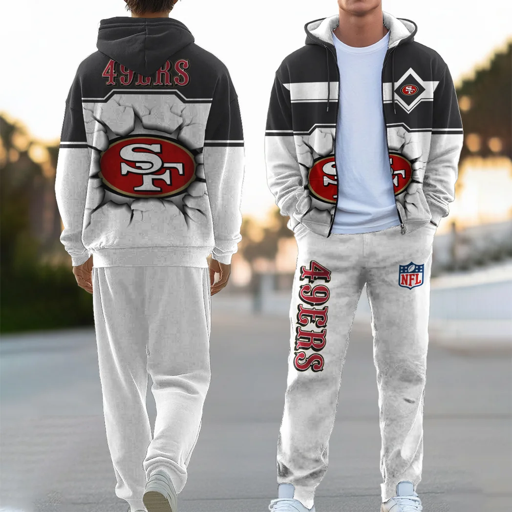Victory Horns Zipper Hoodie Sweatpants Set, Game Day Hoodie Set HVN1423SF