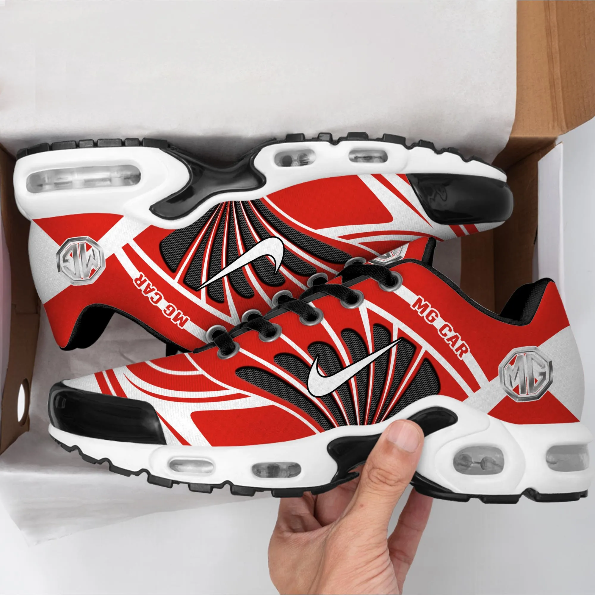 Daily Commuter Car TN Shoes, Speed Driven Sneakers CAR390 - Black Shoelace