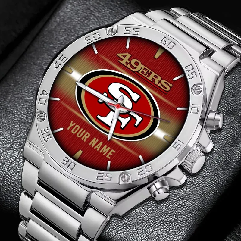 Cali Football Spirit Hand Watch, Precision Watch for Sport Fans NFL199012326523 - Silver