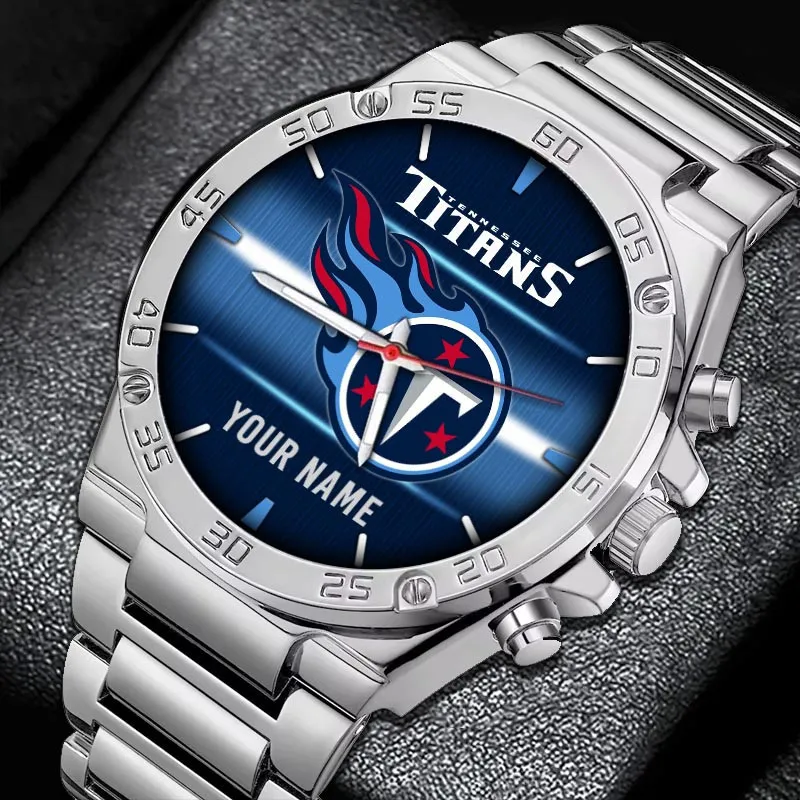 Blue Shields Hand Watch, Bold Watch for Supporters NFL199012326526 - Silver