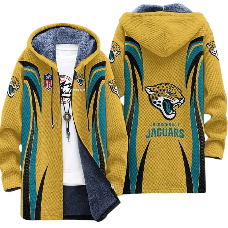 Feline Army Fleece Windbreaker Jacket, Sporty Fan Outerwear NFL208013026700