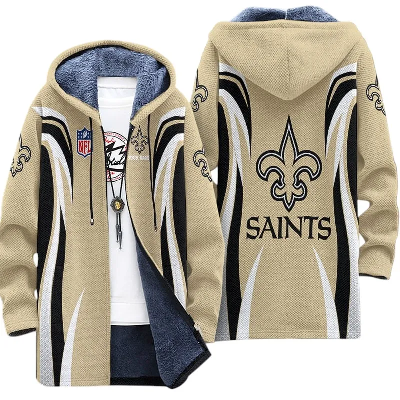 Gold Pride Fleece Windbreaker Jacket, Sporty Fan Outerwear NFL208013026701