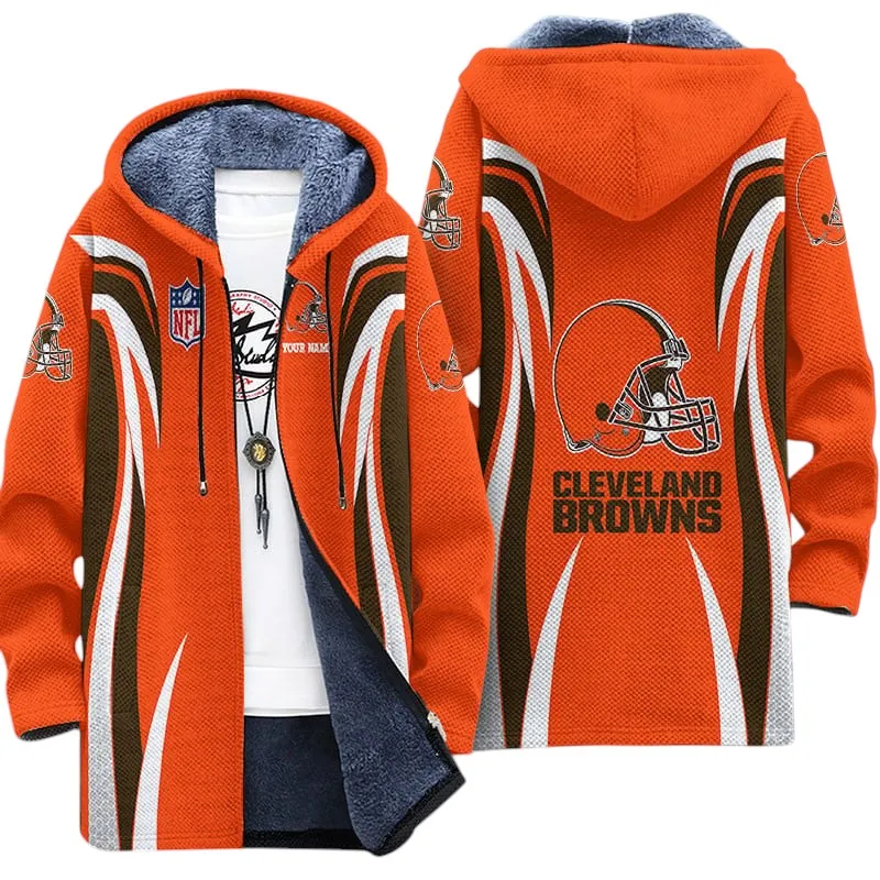Orange Pride Fleece Windbreaker Jacket, Team Pride Windbreaker NFL208013026716