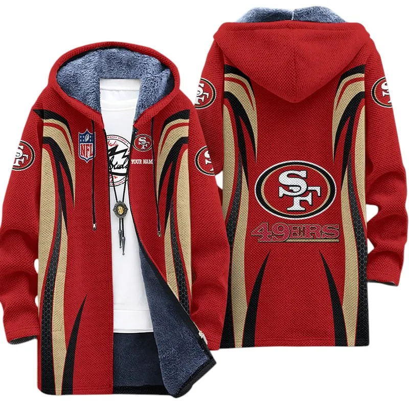 Bay Side Loyalists Fleece Windbreaker Jacket, Custom Athletic Outerwear NFL208013026717